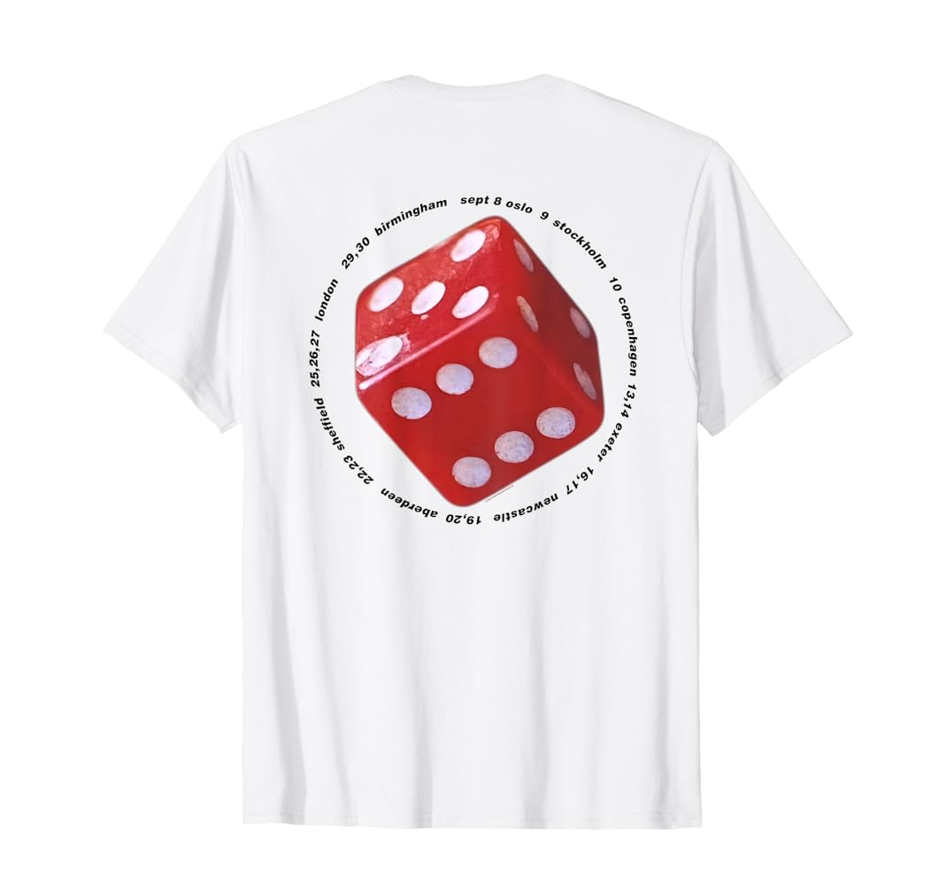 oasis Dice Be here now tour tシャツ OASIS 1997 BE HERE NOW TOUR DICE SCREEN STARS L